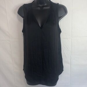 Banana Republic Black Sleeveless V-Neck Camisole